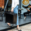 Wheeled Black Suitcase Cabin Trolley Bag Hand Luggage Carry On Travel Case