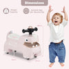 Ride on Toy Baby Dinosaur Sliding Car with Horn Music Lights Pink