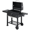 Large Grill Smoker Charcoal Barbecue BBQ Portable Outdoor Garden Cooking Trolley