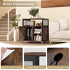 Metal Frame Printer Stand w/ Lockable Side Cabinet & Adjustable Shelves-Coffee