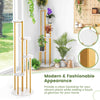 Indoor Metal Plant Stand Tall Corner Plant Shelf-White