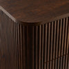 Dusk Hattie Walnut & Gold Effect 2 Drawer Bedside Table RRP £399