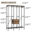 Oversize Wardrobe Industrial Open Clothes Rail Garment Stand Dust-proof Curtain