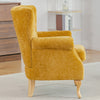 Velvet Accent Chair Upholstered Wingback Armchair Single Sofa Soft Lounge Chair