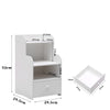 PVC Bedside Table Cabinet with Drawer for Bedroom Sofa Side Table End Tables