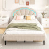 Double Platform Bed Mattress Foundation w/ Wooden Slats Support