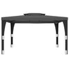 Gazebo with Double Roof Anthracite 3.98x2.98 m Steel S4D5