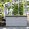 Storage Cabinet Indoor Outdoor Garden Steel Chest Box Tool Shed Patio Container