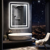 800x600mm LED Bathroom Mirror Anti-Fog High Definition Wall Hung Make-up Light