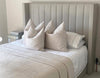 Dusk Madison Stone Grey Linen Look Fabric King Size Ottoman Storage Bed RRP £899