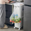 Kitchen Rubbish Waste Bin Recycling Dual Multi Compartment Pedal Dustbins Wheels