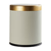 12L Modern Stripped Round Rubbish Waste Bins Dustbin Press Top Lid Bin Trash Can