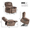 Lift Chair Recliners Armchair for Elderly, Recliner Chair with Massage & Heat