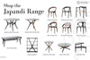 RATTAN SEAT WOODEN FRAME SCANDINAVIAN STYLE DINING CHAIR