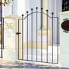 Metal Garden Single Gate Wrought Iron Entrance Door Ball Top Pedestrian Gate