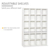 DVD CD Media Storage Rack, Video Display Unit, 89 x 130.5 cm, White