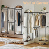 Industrial Pipe Clothing Rack Retail Checkroom Dance Studio Garment Clothes Rail