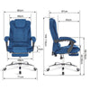 Executive Office Chair Swivel Recliner Computer Desk Gaming Chair with Footrest