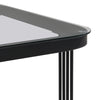 Nesting Coffee Table Side Table with Drawer High-Gloss Tabletop Square Set of 2