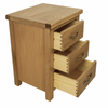 Oak 3 Drawer Bedside Cabinets – Matching Pair Oak Bedside Tables Fully Built