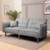 Modern Fabric Sofa Bed 3 Seater Click Clack Living Room Recliner Couch Sofa Grey