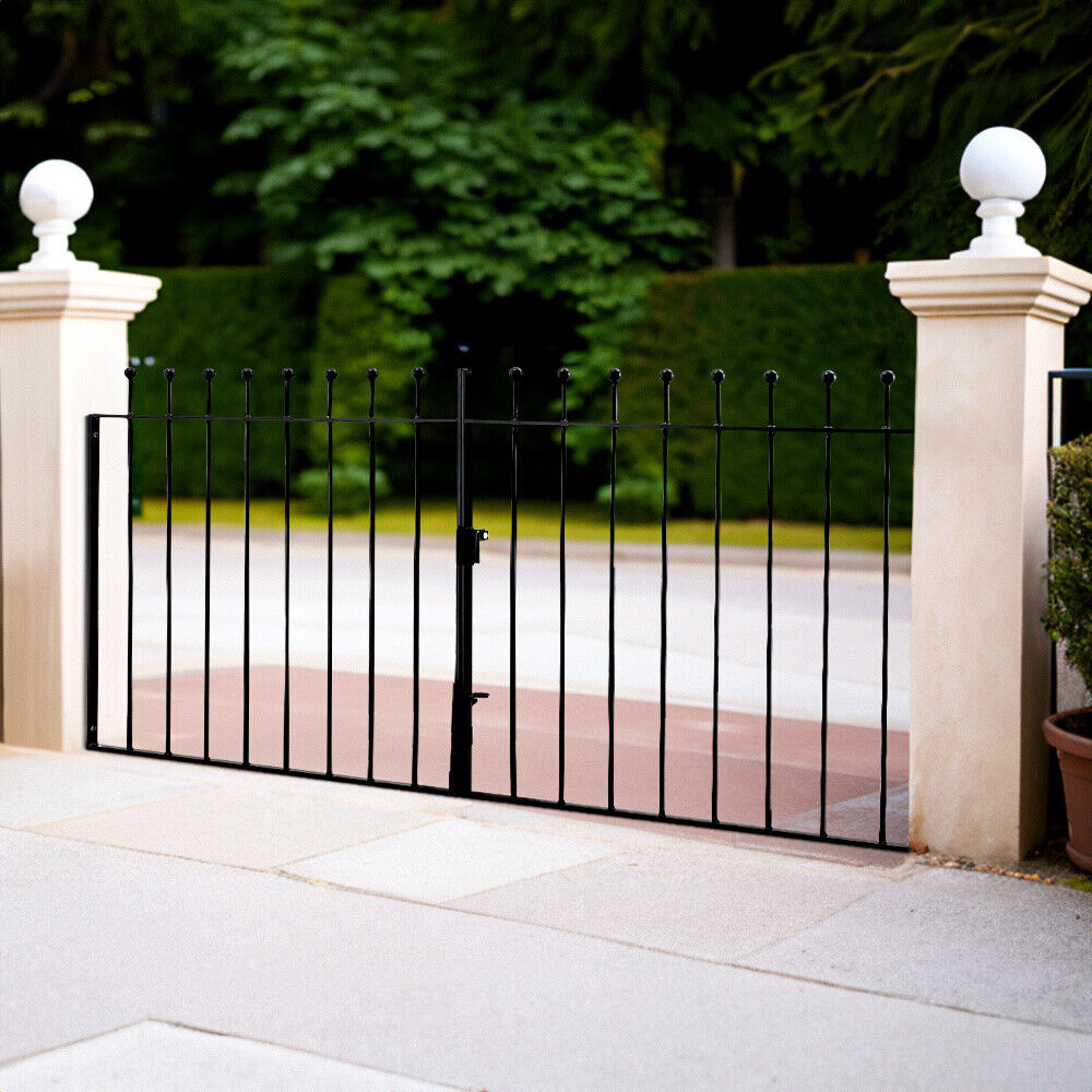 Gate Posts Large 7FT 8FT 10FT Metal Garden Gate Posts Large Timber Entrance Driveway Ga ...