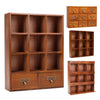 Retro Desktop Organizer Wall Storage Cabinet Cupboard Wooden Shelf Storage Box