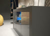 Modern 145cm TV Unit Cabinet I Stand Sideboard I Grey Gloss Doors I Free LED