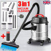 2000W Vacuum Cleaner Wet and Dry Bagless 20L Cylinder Powerful Compact Cleaning