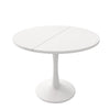 Extendable Round Dining Table 110-140 cm Round/Oval Kitchen Table for 4-6 People