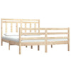 Bed Frame Solid Wood 140x190 cm