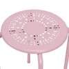 Set of 6 Metal Stacking Stools Round Nesting Bar Stool with X-shape Connection