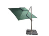 3x3m Garden Parasol Square Umbrella Cantilever 360°Rotation Sunshade Canopy