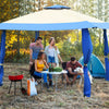 3 x 3m Pop up Outdoor Gazebo Large Patio Party Tent W/ 2-Tier Roof Adjustable