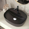 Modern Black Bathroom Cloakroom Ceramic Wash Basin Sink Sit On Countertop Bowl