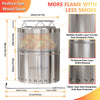 Smokeless Fire Pit | Portable Fire pit | Stainless Steel Firepit | Stove Garden