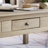 Panama Coffee Table 1 Drawer Solid Wood Waxed Pine Rustic Living Room Furniture