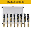 Cobalt Blacksmith Drills 14mm-25mm HSS Reduced Shank Drill Bits 8PCS