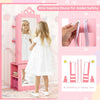3-in-1 Jewelry Storage Organizer with Full Length Dress-up Mirror-Pink
