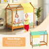 Kids Single House Bed Playhouse Low Platform Bed Solid Wood House Bed Frame
