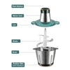 3L Electric Meat Grinder Stainless Steel Food Chopper & Vegetable Slicer