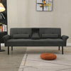 Panana Fabric Sofa Bed Sofabed with Drink Holders Recliner Free Bolster Cushions