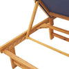 Loungers 2 pcs with Table Blue Solid Wood Acacia and B1R2