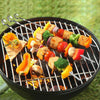 Outdoor Charcoal Smoker Garden BBQ Grill Side Shelf Barbecue Utensil With Wheels