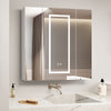3 Doors Mirrored Bathroom Cabinets Wall Mounted LED Mirror Cabinet 800 x 800mm