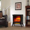 NEW Electric Fireplace Heater Black Stove w/ LED Flame Effect Freestanding