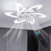 6 Speed Large LED Ceiling Fan with Lighting LED Light Adjustable Wind + Remote