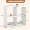 Free-standing Bookcase Open-back Storage Unit Organizer