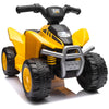 Kids Ride on ATV 6V Battery Powered Electric Quad Car w/Horn Sound-Yellow