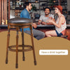 Set of 2 Bar Stools Kitchen Counter Height Pub Chair 360 °Swivel 29"/74cm Tall